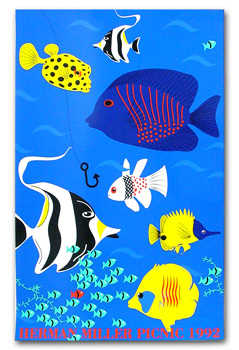 Herman Miller Picnic Poster 1992 Fish