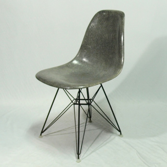 Eames Side Shell Chair Steel Grey