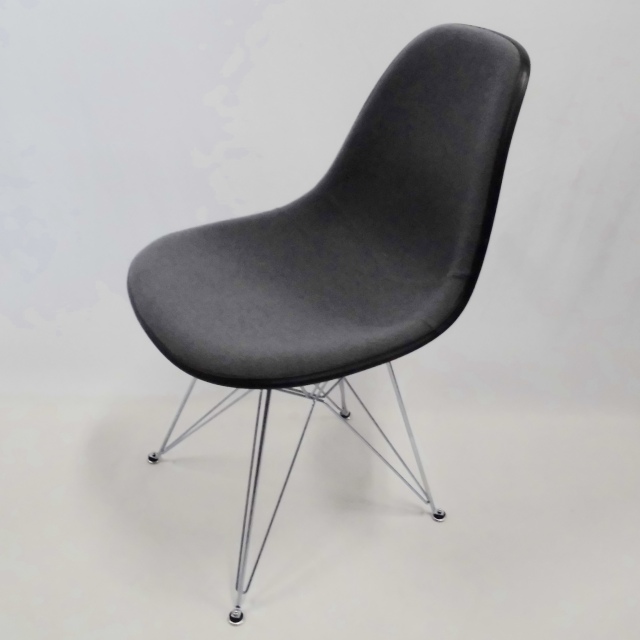 Eames Side Shell Chair (Girard Hopsack Blue Gray)