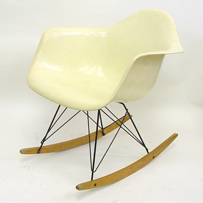 Eames Arm Shell Lemon Rocking (Original)