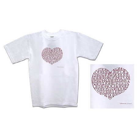 アレキサンダージラード　インターナショナルラブハート　Tシャツ 白 アレキサンダージラードインターナショナルラブハートTシャツ