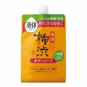 熊野油脂　四季折々 薬用 柿渋ボディソープ つめかえ用大容量 １０００ｍｌ