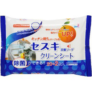友和　セスキ炭酸ソーダ　クリーンシート　キッチン用　22枚
