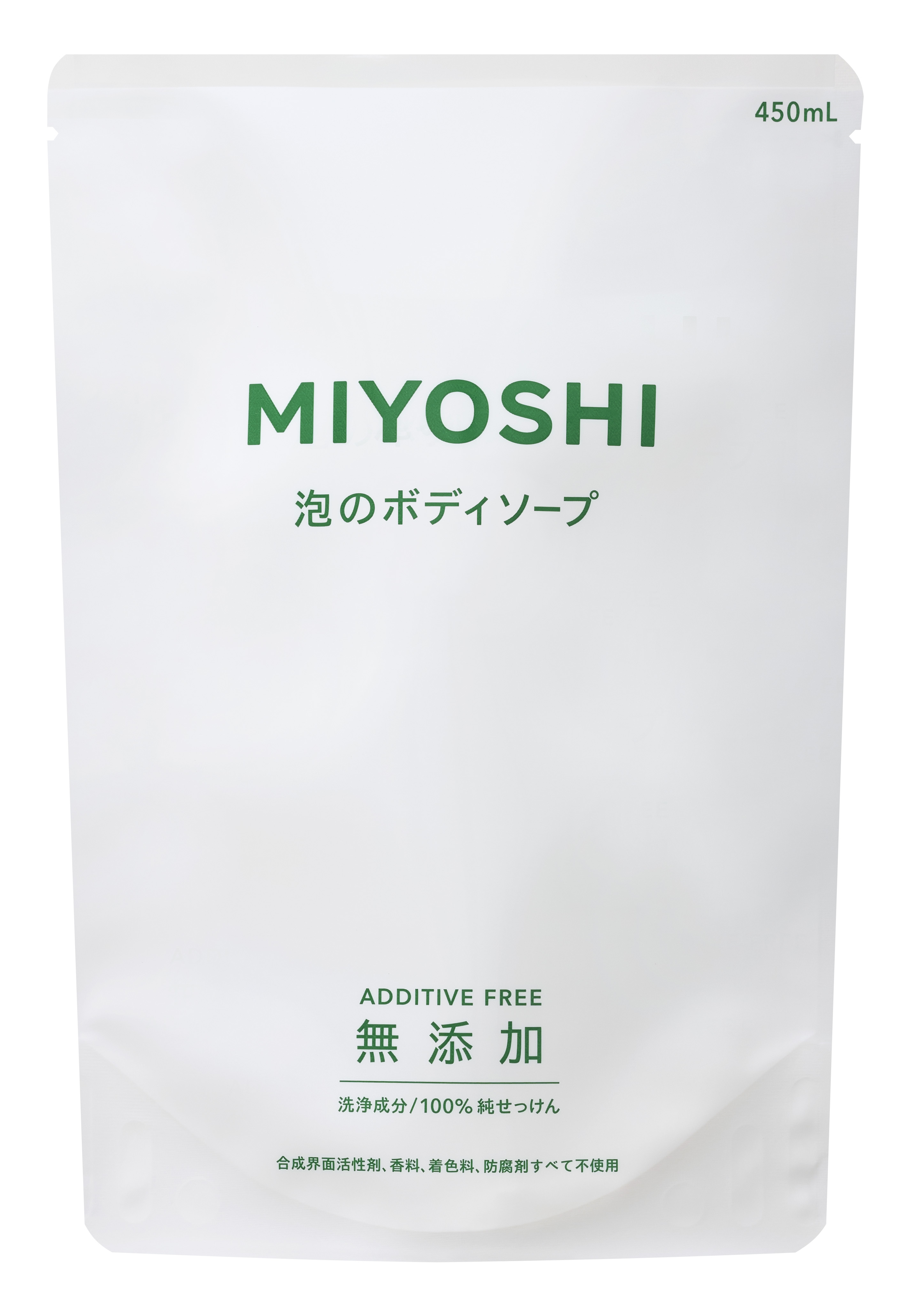 ミヨシ石鹸　泡せっけんボデイソープ詰替450ＭＬ