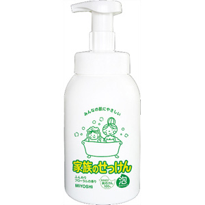 ミヨシ石鹸　家族のせっけん　泡のボディソープ　ポンプ 600ｍｌ
