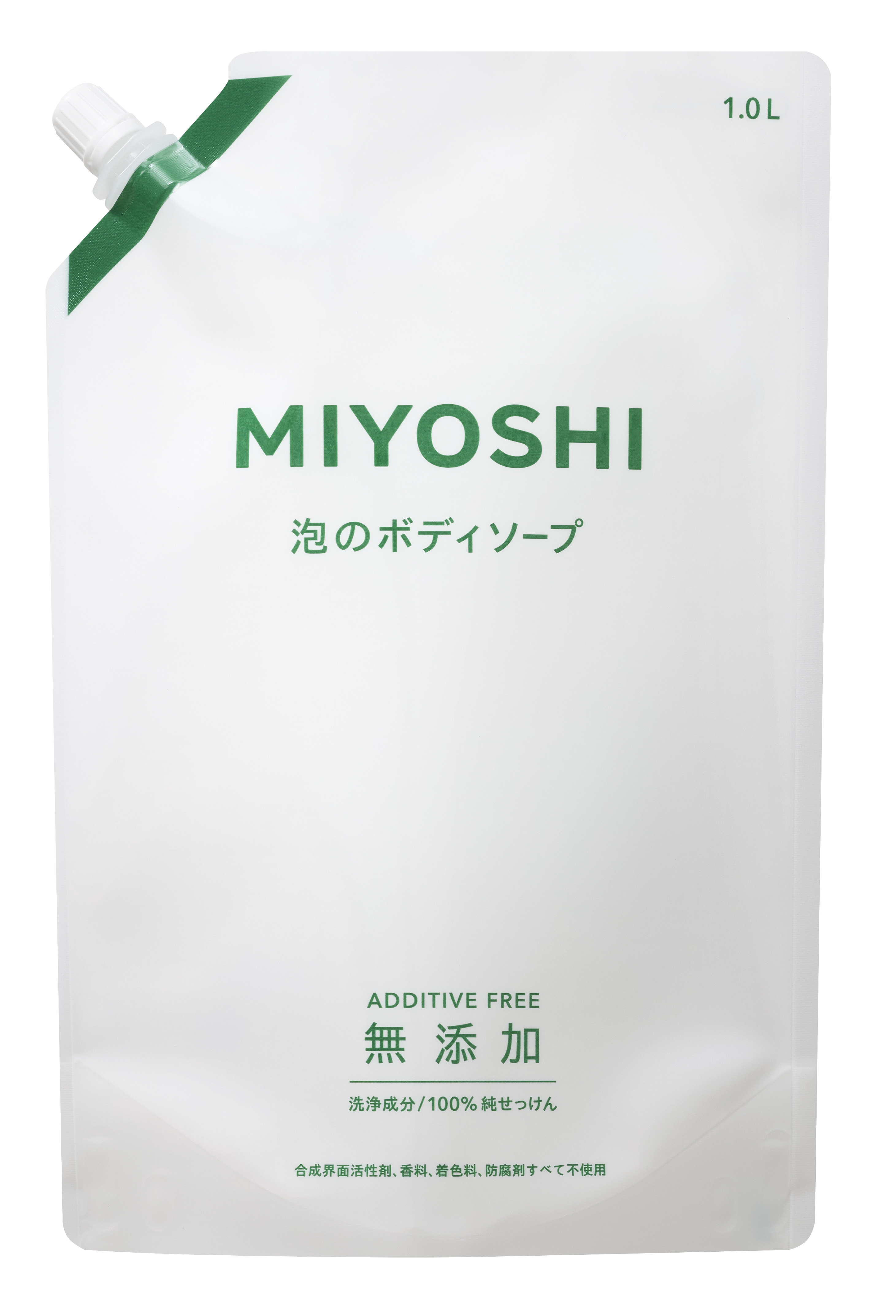 ミヨシ石鹸  無添加せっけん泡ボディソープ　替１０００ｍｌ