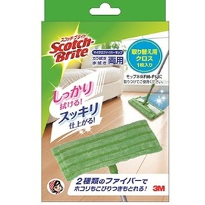 住友スリーエム　スコッチブライト マイクロファイバーモップ取替用クロス（ＦＭ-Ｆ1Ｊ専用）1枚