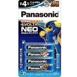 パナソニック　乾電池エボルタネオ単4形4本パック 　1個