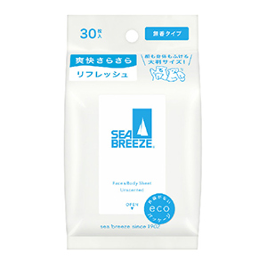 ファイントゥデイ　シーブリーズフェイス＆ボディシート Ｎ無香料３０枚