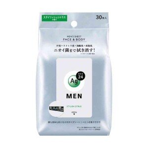 ファイントゥデイ　エージーデオ２４メンズシートフェイス＆ボディ スタイリッシュシトラス30枚　