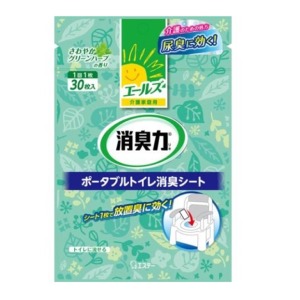 エステー  エールズ　介護家庭用　消臭力　ポータブルトイレ消臭シート　30枚