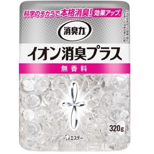 エステー  消臭力クリアビーズ　イオン消臭プラス　本体　無香料　320ｇ
