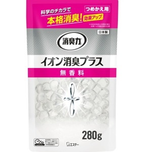 エステー  消臭力クリアビーズ　イオン消臭プラス　つめかえ　無香料　280g