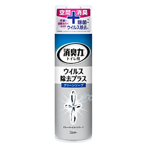 エステー　トイレの消臭力スプレー ウイルス除去プラス クリーンソープ２８０ｍｌ