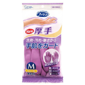 エステー　エステー ファミリービニール厚手Ｍパープル　１組