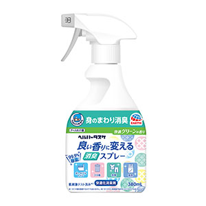アース製薬  ヘルパータスケ　良い香りに変える 消臭スプレー 快適グリーンの香り３８０ｍｌ