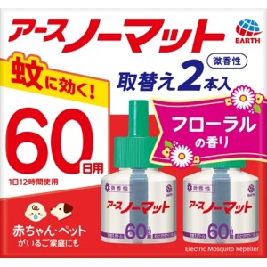 アース製薬　ノーマット取替えボトル　６０日用微香性４５ｍｌ×２Ｐ