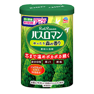 アース製薬　バスロマンゆったり森の香り６００ｇ