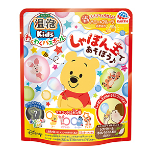 アース製薬　 温泡 ONPO Kids わくわくバスボール くまのプーさん　80g　入浴剤