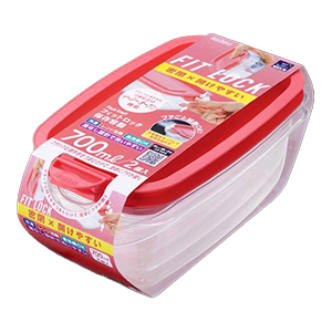 エビス　パックスタッフ　フィットロック　７００ｍｌ　２個入り　保存容器