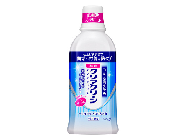 花王　クリアクリーン　薬用デンタルリンス　ノンアルコール　ソフトミント　６００ＭＬ