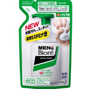 花王　メンズビオレ　泡タイプ薬用アクネケア洗顔　つめかえ用　１３０ｍＬ