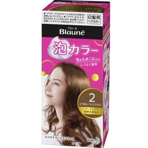 花王　ブローネ 泡カラー ２ より明るいライトブラウン　1セット