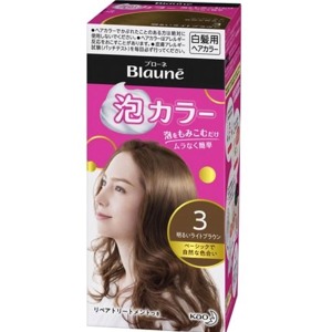 花王　ブローネ 泡カラー ３ 明るいライトブラウン　 1セット