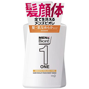 花王　メンズビオレＯＮＥ　オールインワン全身洗浄料髪肌なめらかタイプ本体４８０ｍｌ