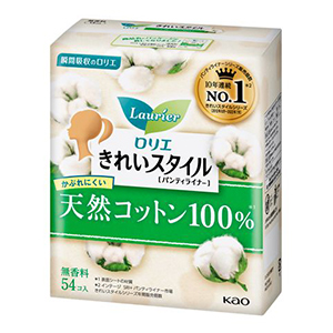 花王　ロリエ　きれいスタイル　天然コットン１００パーセント５４個