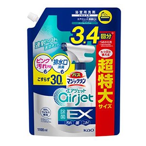 花王　バスマジックリン エアジェット 除菌EX ハーバルクリア超特大つめかえ１１００ｍｌ
