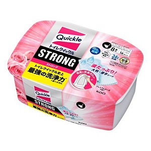 花王　トイレクイックル ストロング トイレ用そうじシート プレミアムローズの香り容器８枚入