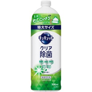 花王　キュキュットクリア除菌　緑茶の香りつめかえ７００ｍｌ