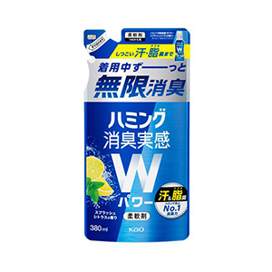 花王　ハミング 消臭実感 Wパワー スプラッシュシトラスの香りつめかえ３８０ｍｌ