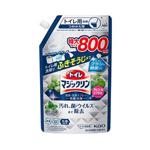 花王　トイレマジックリン 消臭・洗浄スプレー 除菌・抗菌 クリーンミントつめかえ８００ｍｌ