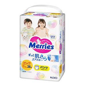 花王　メリーズ　エアスルー　パンツ　ビッグ３８枚