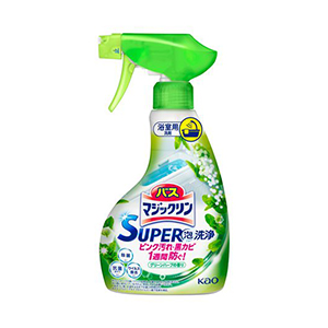 花王　バスマジックリン 泡立ちスプレー スーパー泡洗浄 グリーンハーブ本体３５０ｍｌ