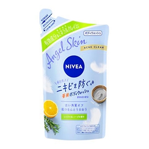 花王　ニベア エンジェルスキン 薬用ボディウォッシュ アクネシトラス&ハーブの香りつめかえ３５０ｍｌ