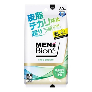 花王　メンズビオレ フェイスシート 皮脂テカリ防止 ３０枚