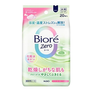 花王　ビオレＺｅｒｏ　シート化粧水ｉｎせっけんの香り２０枚