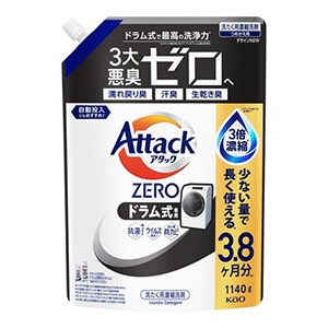 花王　アタックＺＥＲＯ　ドラム式専用　つめかえ用　１１４０ｇ