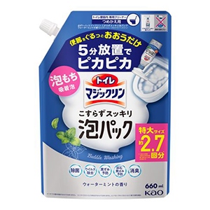 花王　トイレマジックリン　こすらずスッキリ泡パック　ウォーターミントの香りスパウトパウチ６６０ｍｌ