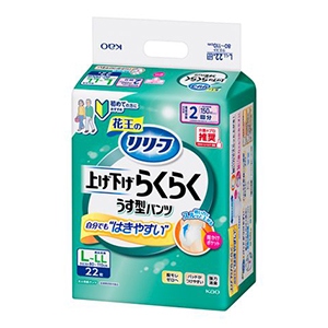 花王　リリーフ　パンツタイプ　上げ下げらくらくうす型パンツ　２回分　Ｌ－ＬＬ２２枚
