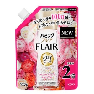 花王　ハミングフレア　アロマビーズ フローラルスウィート＆ローズの香りつめかえ５２０ｇ