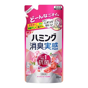 花王　ハミング消臭実感　ローズ＆フローラルの香り　つめかえ用　３７０ｍｌ