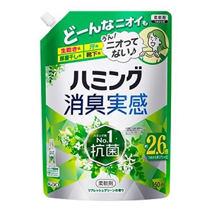 花王　ハミング消臭実感　リフレッシュグリーンの香り　つめかえ用　９５０ｍｌ