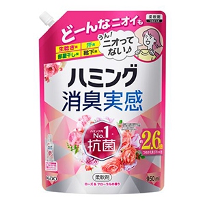 花王　ハミング消臭実感　ローズ＆フローラルの香り　つめかえ用　９５０ｍｌ
