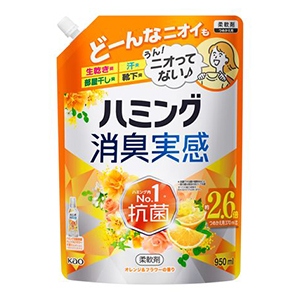 花王　ハミング消臭実感　オレンジ＆フラワーの香り　つめかえ用　９５０ｍｌ