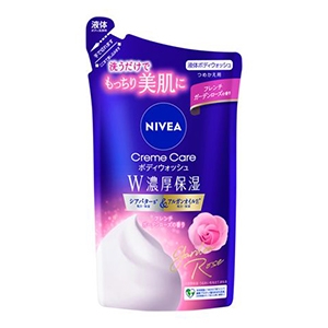 花王　ニベア クリームケアボディウォッシュ W濃厚保湿 フレンチガーデンローズの香りつめかえ用　３４０ｍｌ