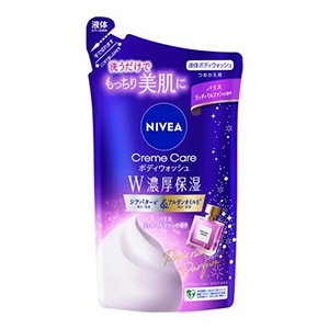 花王　ニベア クリームケアボディウォッシュ W濃厚保湿 パリスリッチパルファンの香り つめかえ用３４０ｍｌ